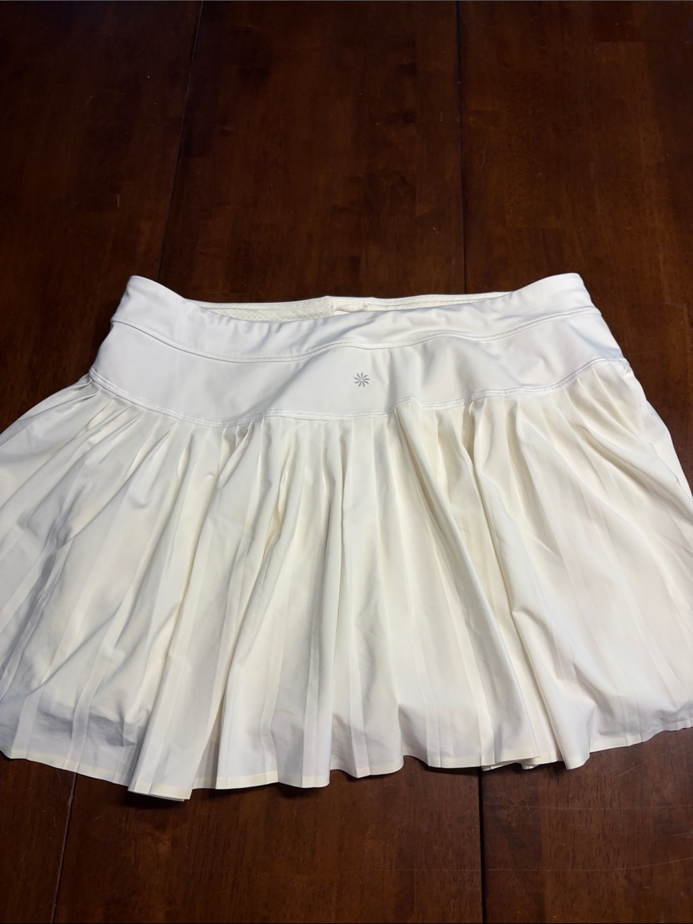 Athleta White Circle Skirt with Built-In Shorts - Picture 6 of 8